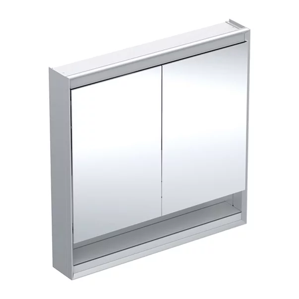 Mobilier Baie - Dulap cu oglinda si nisa Geberit One ComfortLight 90 cm aluminiu eloxat