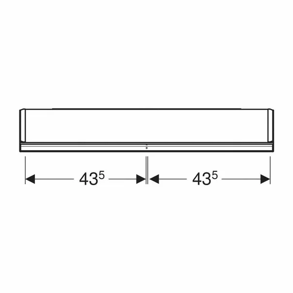 Dulap cu oglinda si nisa Geberit One ComfortLight 90 cm alb [3]