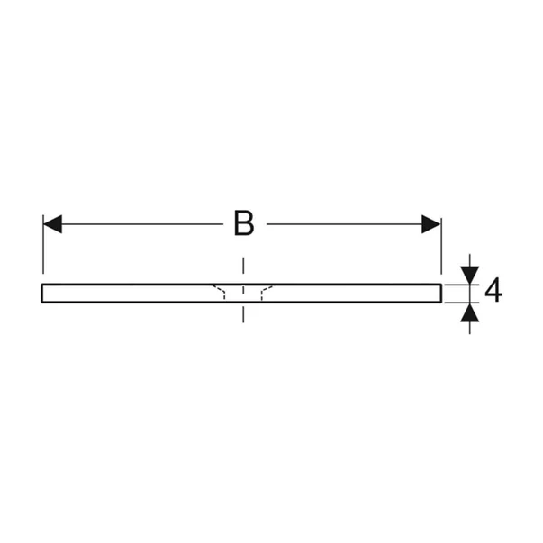 Cadita de dus patrata Geberit Olona alb 100x100 cm [4]