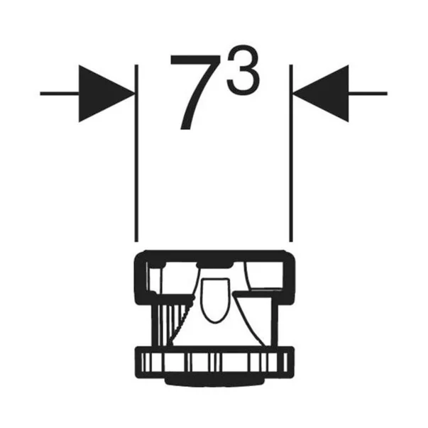 Kit de instalare pentru cazi de dus din piatra Geberit Olona 62 cm [4]