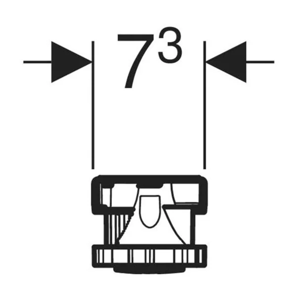 Kit instalare Geberit Olona pentru cazi de dus din piatra 80 cm [4]