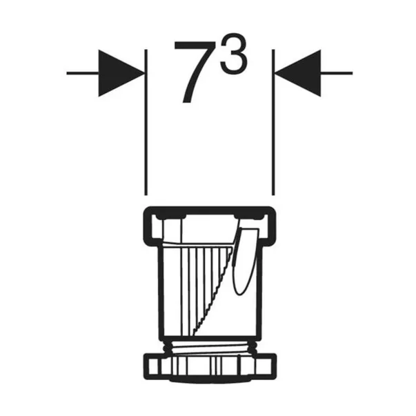 Kit instalare pentru cazi de dus din piatra Geberit Olona 80 cm [3]