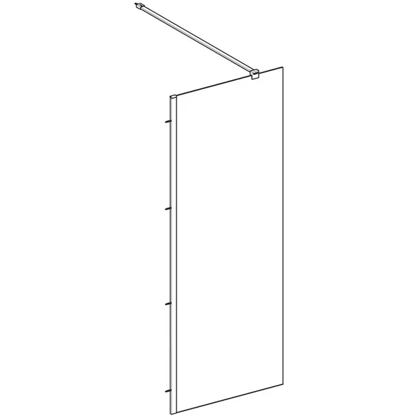 Paravan de dus tip Walk-in Geberit Geo 80x200 cm sticla securizata 8 mm [2]