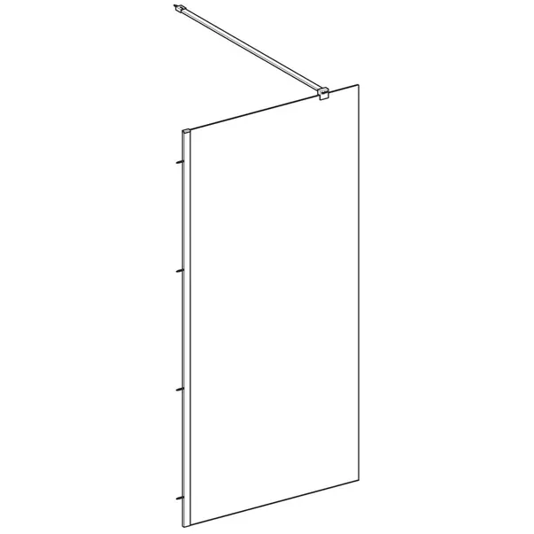 Paravan de dus tip Walk-in Geberit Geo 100x200 cm sticla securizata 8 mm [2]