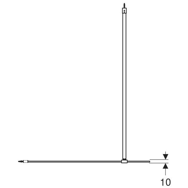 Paravan de dus tip Walk-in Geberit Geo 100x200 cm sticla securizata 8 mm [3]