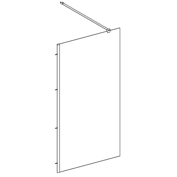 Paravan de dus tip Walk-in Geberit Geo 110x200 cm sticla securizata 8 mm [2]