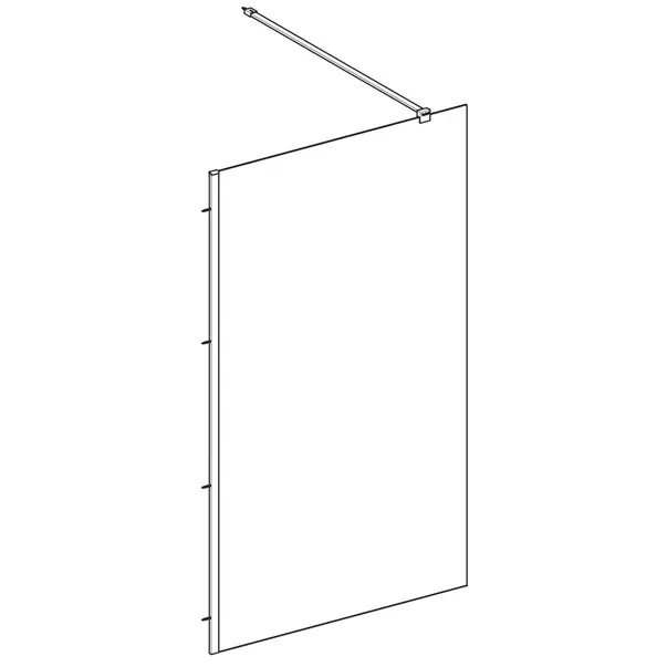 Paravan de dus tip Walk-in Geberit Geo 120x200 cm sticla securizata 8 mm [2]