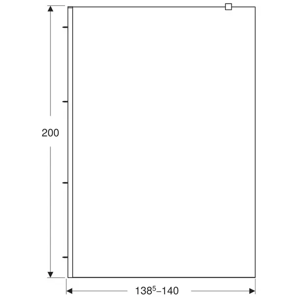 Paravan de dus tip Walk-in Geberit Geo 140x200 cm sticla securizata 8 mm [4]