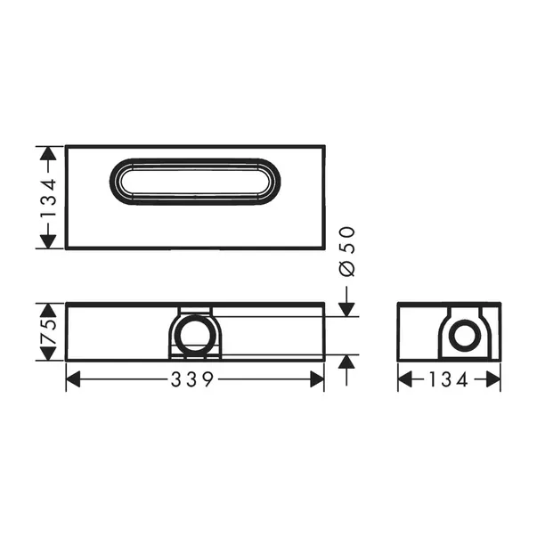 Set rigola pentru dus plus capac Hansgrohe RainDrain Flex ajustabil 80 cm bronz periat [3]
