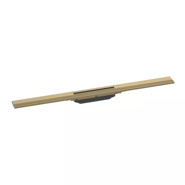 Rigole si canale de scurgere dus - Capac pentru rigola de dus Hansgrohe RainDrain Flex ajustabil bronz periat 80 cm