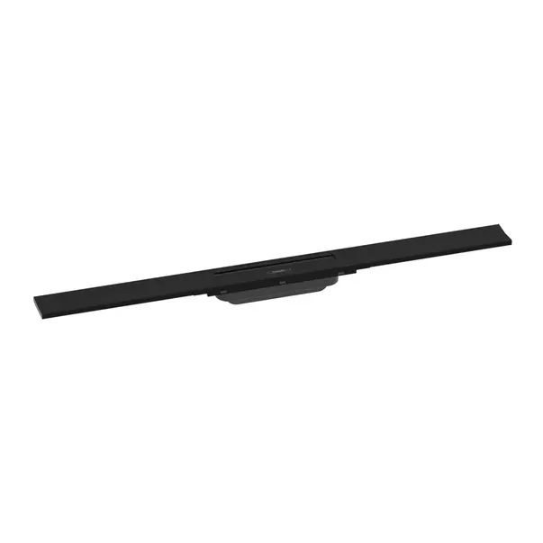 Rigole si canale de scurgere dus - Capac pentru rigola de dus Hansgrohe RainDrain Flex ajustabil negru mat 80 cm
