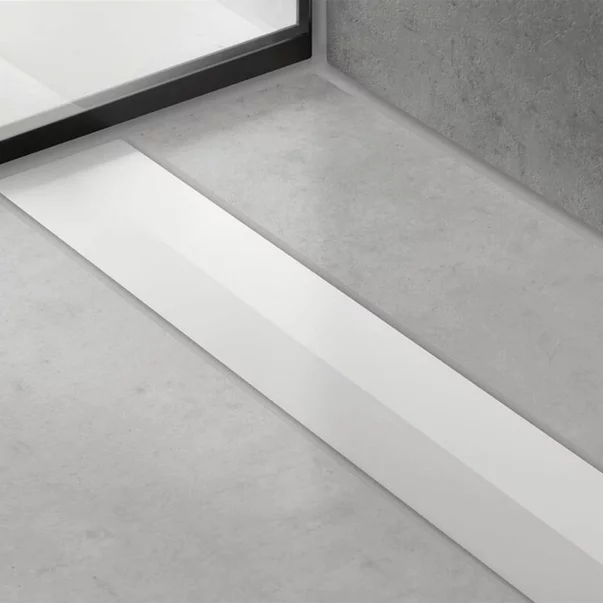 Capac pentru rigola de dus Hansgrohe RainDrain Flex 80 cm alb mat ajustabila [2]