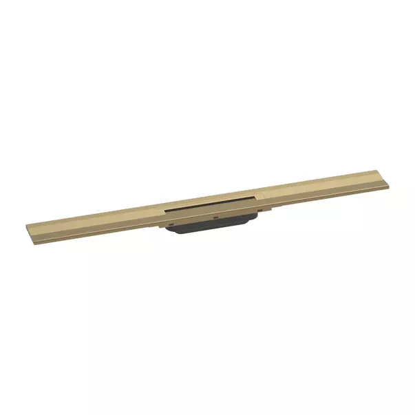 Rigole si canale de scurgere dus - Capac pentru rigola de dus Hansgrohe RainDrain Flex ajustabil 80 cm bronz periat