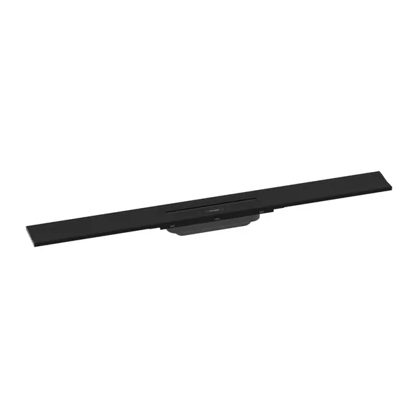 Rigole si canale de scurgere dus - Capac pentru rigola de dus Hansgrohe RainDrain Flex ajustabil 80 cm negru mat