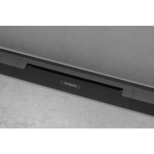 Capac pentru rigola de dus Hansgrohe RainDrain Flex ajustabil 80 cm negru mat [2]