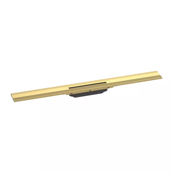 Rigole si canale de scurgere dus - Capac pentru rigola de dus Hansgrohe RainDrain Flex ajustabil 80 cm auriu lucios