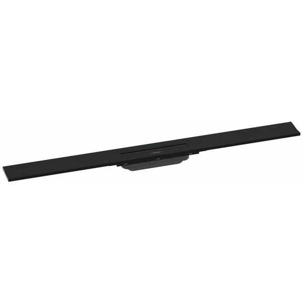 Rigole si canale de scurgere dus - Capac pentru rigola de dus Hansgrohe RainDrain Flex ajustabil negru mat 90 cm