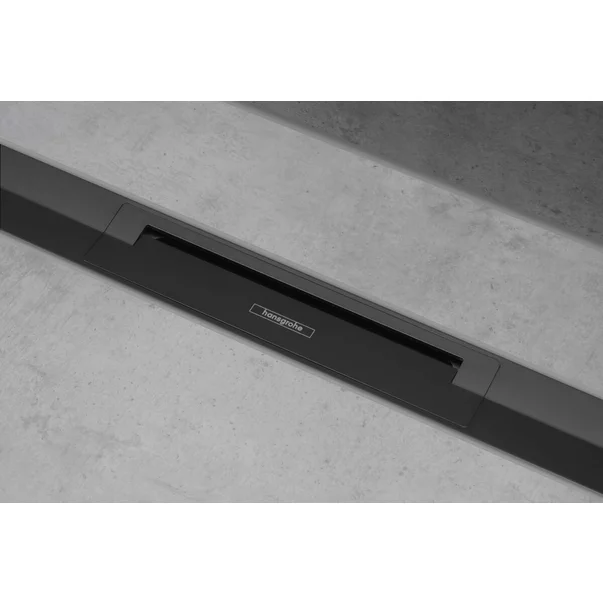 Capac pentru rigola de dus Hansgrohe RainDrain Flex ajustabil negru mat 90 cm [2]