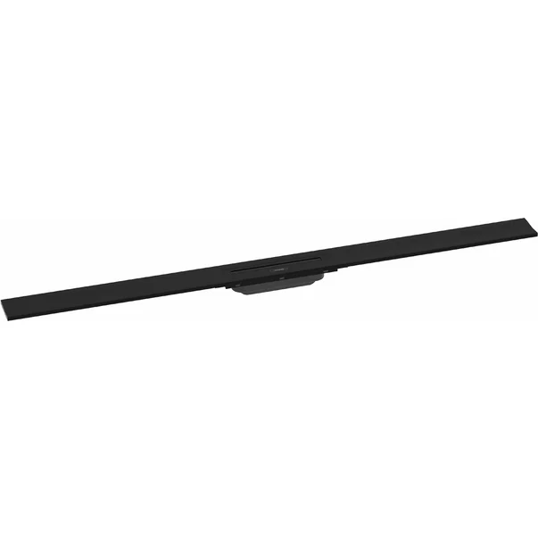 Rigole si canale de scurgere dus - Capac pentru rigola de dus Hansgrohe RainDrain Flex ajustabil negru mat 120 cm