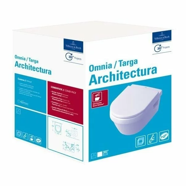 Set vas wc suspendat Villeroy&Boch Omnia Architectura cu capac soft close [7]
