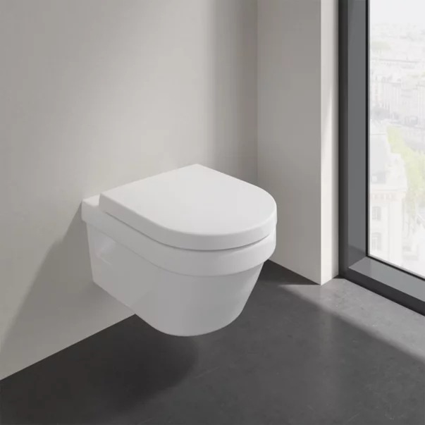 Set vas WC suspendat Villeroy&Boch Architectura rimless alb cu capac softclose [2]
