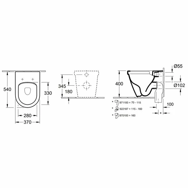 Vas wc pe pardosela BTW Villeroy&Boch Omnia Architectura DirectFlush [3]