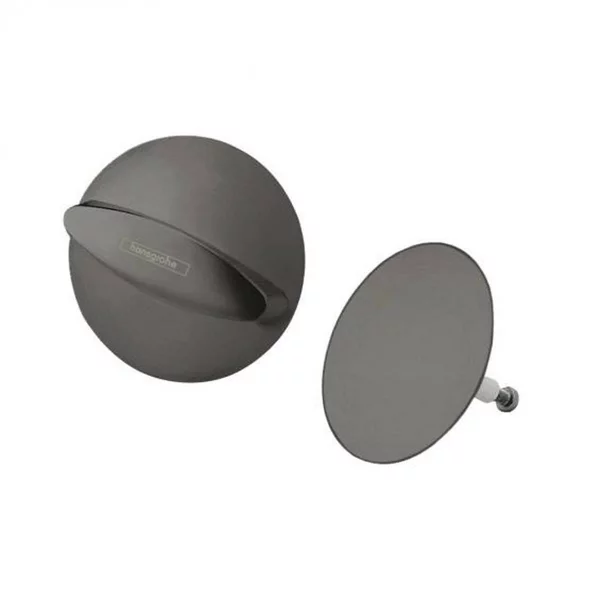 Cazi baie - Set superior scurgere negru periat Hansgrohe Flexaplus