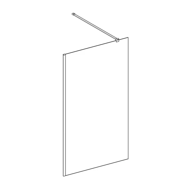 Paravan de dus tip Walk-in auriu periat Rune Syn 80x200 cm [3]