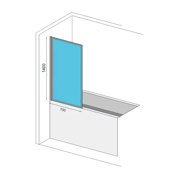 Paravan de cada negru Rune Borr 70x140 cm [2]