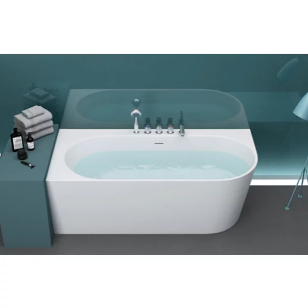 Cada freestanding din compozit Rune Hermod 170x80 cm montaj stanga [1]