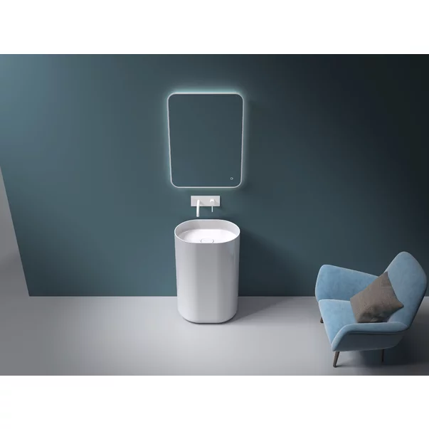 Obiecte Sanitare - Lavoar freestanding din compozit Rune Frigg 55 cm