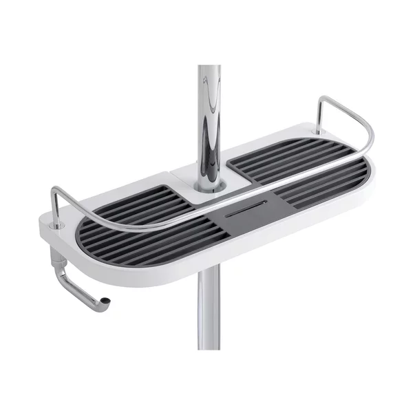 Etajera dus Ferro Emotion alb - inox [1]