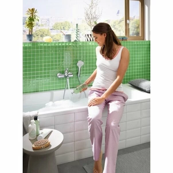 Set baterii Hansgrohe Novus 70 lavoar cada si set de dus Crometta crom [2]