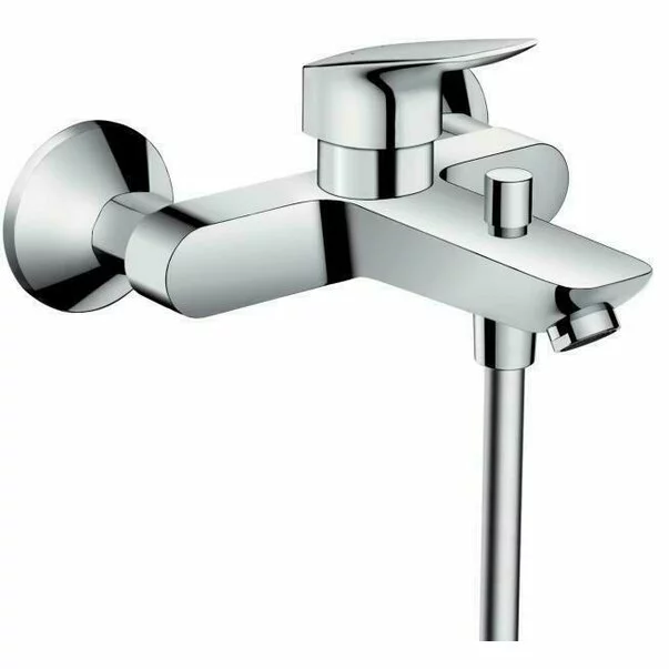 Set baterii Hansgrohe Logis 100 lavoar cada si set dus crom lucios [4]