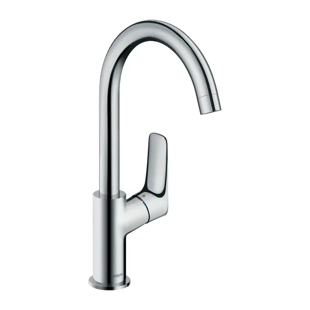 Baterii baie - Baterie lavoar Hansgrohe Logis crom cu pipa pivotanta