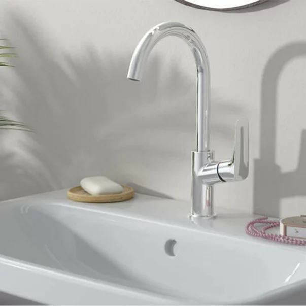Baterie lavoar Hansgrohe Logis crom cu pipa pivotanta [2]