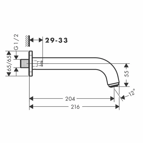 Pipa cada Hansgrohe Vernis Shape 20 cm crom lucios [2]