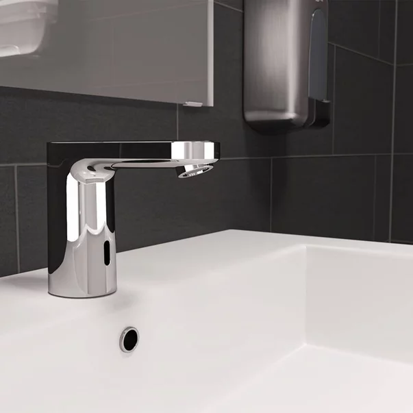 Baterie lavoar electronica Hansgrohe Vernis Blend alimentare la retea crom lucios [2]