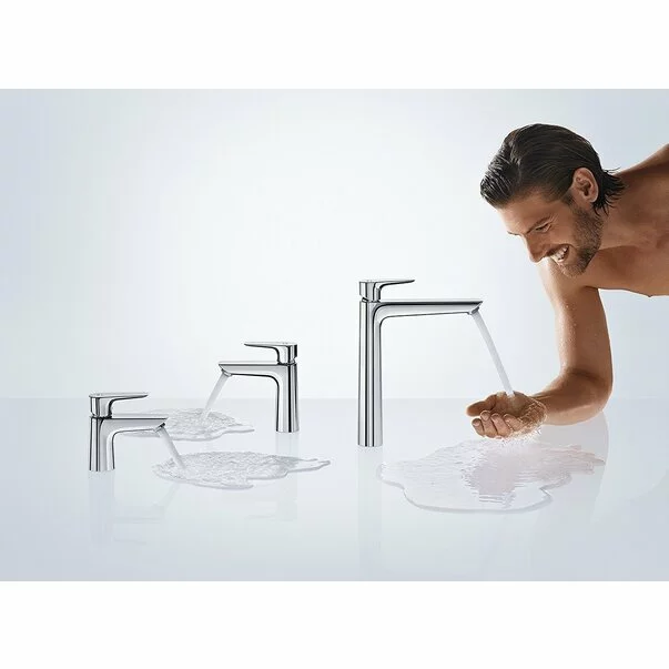 Baterie lavoar Hansgrohe Talis E 110 cu ventil Pop-Up crom lucios [4]