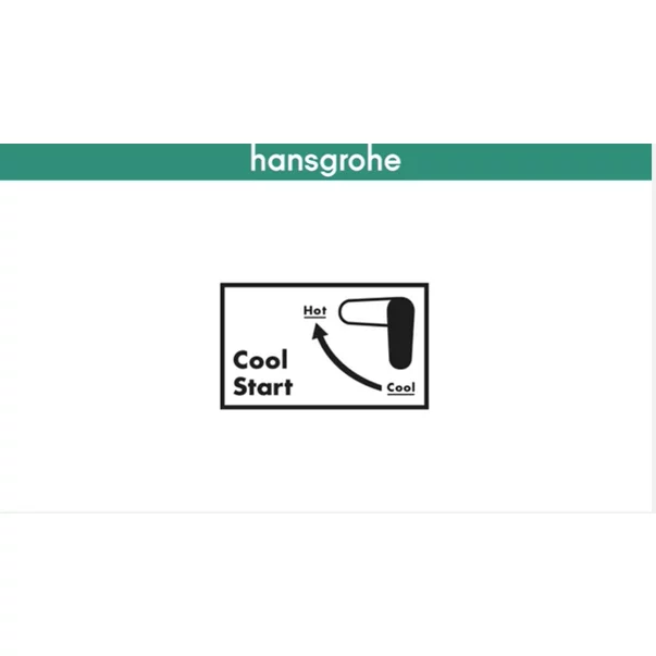 Baterie lavoar Hansgrohe Talis E 110 CoolStart negru mat cu ventil Pop-Up [3]