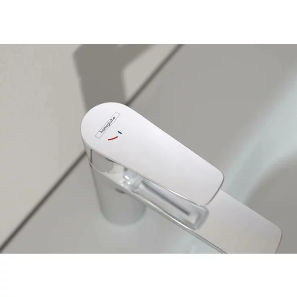 Baterie lavoar Hansgrohe Talis E 110 CoolStart negru mat cu ventil Pop-Up [4]