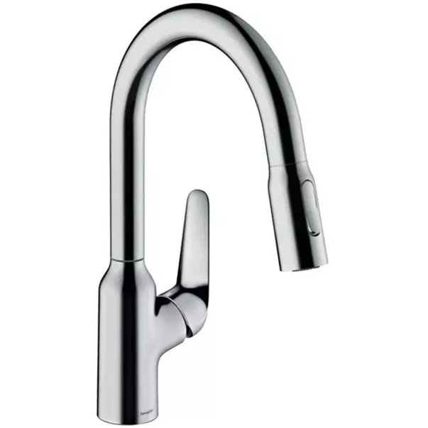 Baterii cu dus extractabil - Baterie bucatarie cu dus extractibil Hansgrohe Focus M42 180 sBox cu 2 jeturi