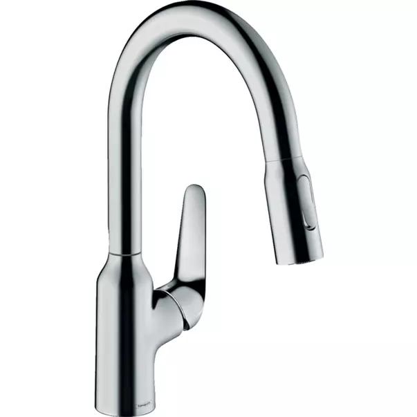 Baterii cu dus extractabil - Baterie bucatarie cu dus extractibil Hansgrohe Focus M42 180 Eco cu 2 jeturi