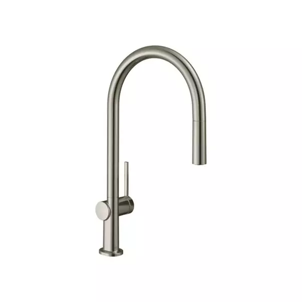 Baterii cu dus extractabil - Baterie bucatarie cu dus extractibil crom periat Hansgrohe Talis M54 210 cu 1 jet