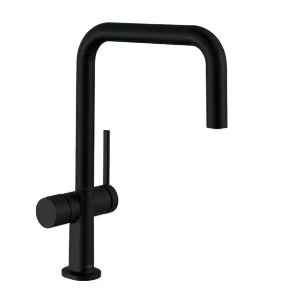 Bucatarie - Baterie bucatarie monocomanda negru mat Hansgrohe Talis M54 U 220 cu 1 jet