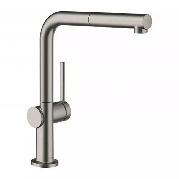 Baterii cu dus extractabil - Baterie bucatarie cu dus extractibil gri periat Hansgrohe Talis M54 270 cu 1 jet 72809340