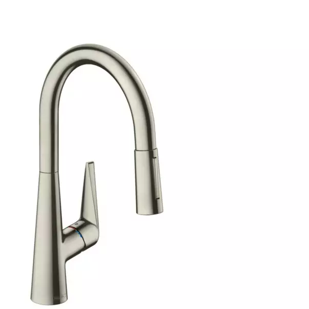 Baterii cu dus extractabil - Baterie bucatarie cu dus extractibil crom periat Hansgrohe Talis M51 200 cu 2 jeturi