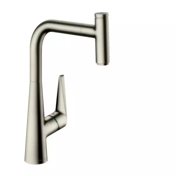 Baterii cu dus extractabil - Baterie bucatarie cu dus extractibil crom periat Hansgrohe Talis M51 300 cu 1 jet