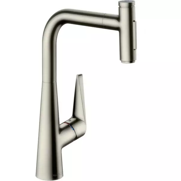 Baterii cu dus extractabil - Baterie bucatarie cu dus extractibil crom periat Hansgrohe Talis M51 300 cu 2 jeturi