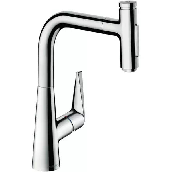 Baterii cu dus extractabil - Baterie bucatarie cu dus extractibil Hansgrohe Talis M51 220 cu 2 jeturi